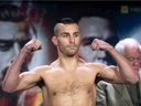 David Lemieux during weigh in in Montreal, on Friday, December 6, 2019.