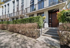This townhome at 485 Beach Crescent, Vancouver, sold on April 12 for $3,499 million.