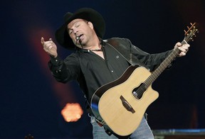 Country music singer Garth Brooks performs in concert at Rogers Place in Edmonton on Friday February 16, 2017.
