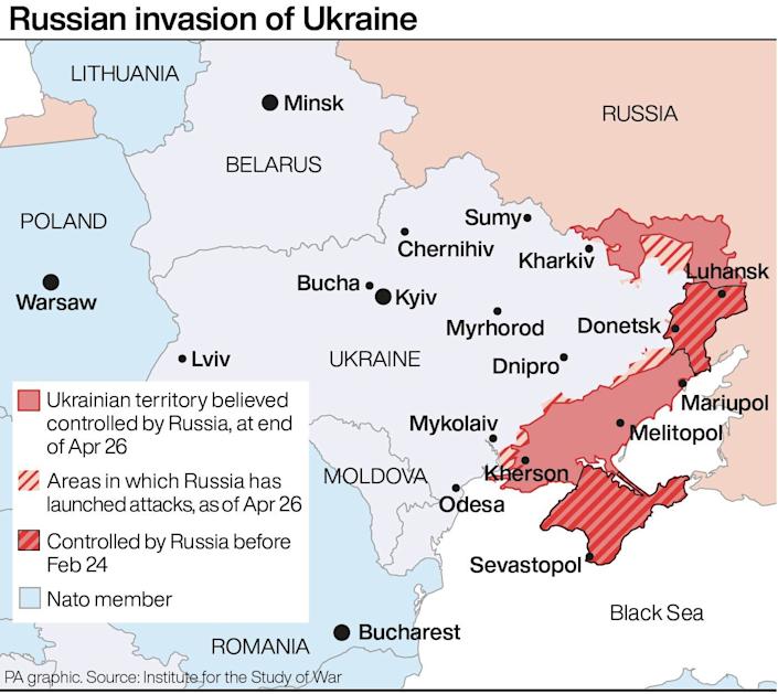 Russian invasion of Ukraine.  (PENNSYLVANIA)