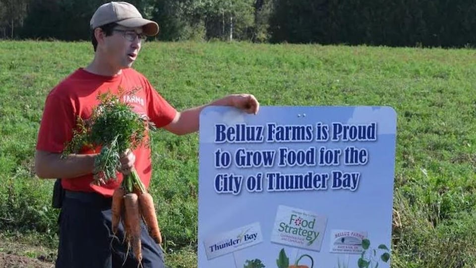 Kevin Belluz of Belluz Farms in Thunder Bay.
