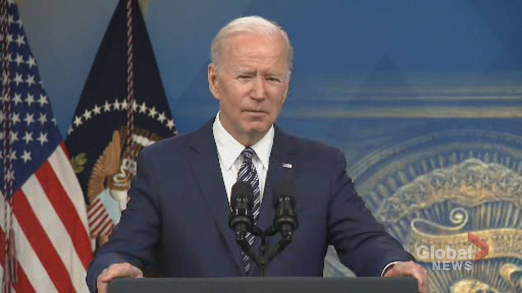 Click to play video: 'Biden authorizes release of 1M barrels of oil per day from U.S. strategic reserve to tame gas prices'