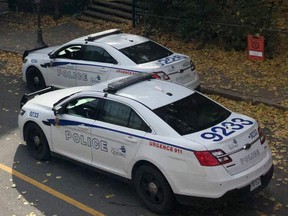 Quebec City police cars.
