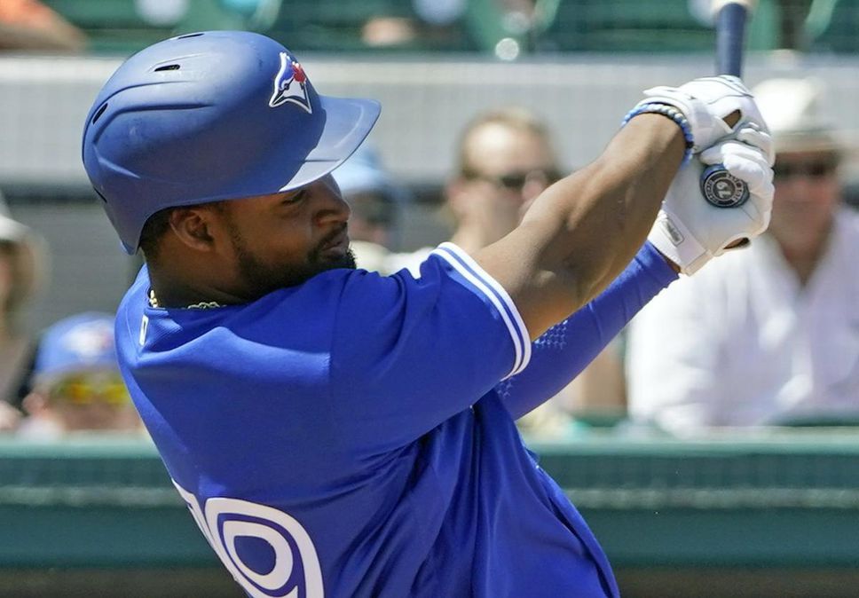 Orelvis Martinez, the Jays' No. 2 prospect, has flashed early power at Double-A New Hampshire.
