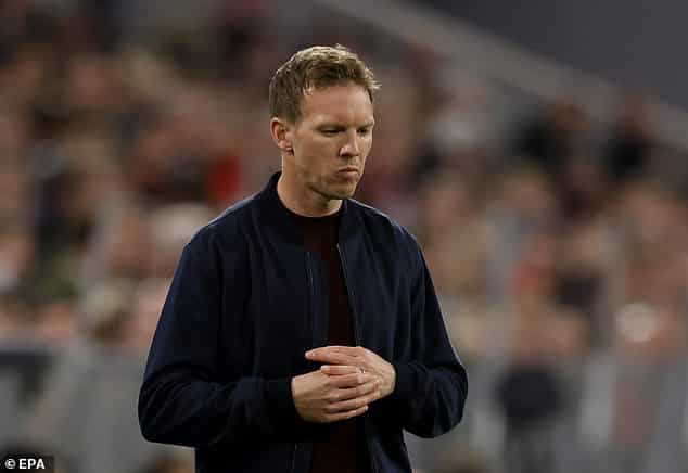 Bayern Munich fans have called for Julian Nagelsmann to be fired after his humiliation