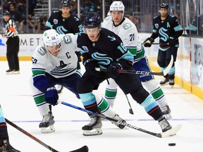 Kraken leading scorer Jared McCann was a promising rookie with the Canucks, a first-round draft pick in 2014 who has since gone on to play for three more teams.