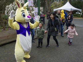 The Easter Train at Stanley Park in Vancouver was sold out Friday as families flocked to the Easter-themed event.