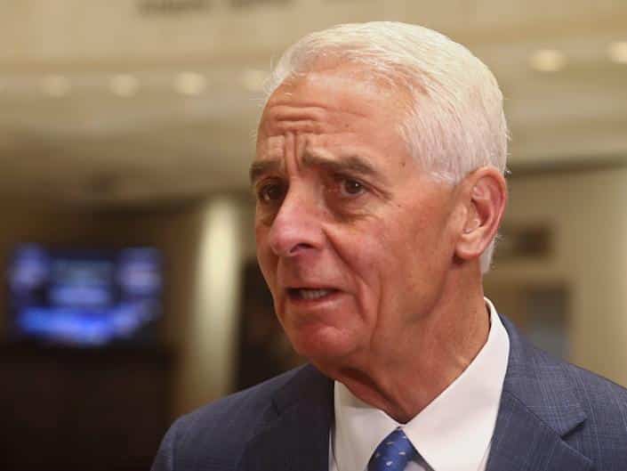 US Representative Charlie Crist, D-Fla.  criticizes Governor Ron DeSantis as "unamerican"  for targeting Disney with special session bills on Wednesday, April 20, 2022, on Capitol Hill in Tallahassee, Florida.