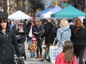 The Downtown Windsor Farmers' Market is shown on Saturday, April 2, 2002.