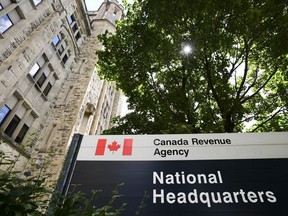 The Canada Revenue Agency (CRA) headquarters Connaught Building is pictured in Ottawa on Monday, Aug. 17, 2020.