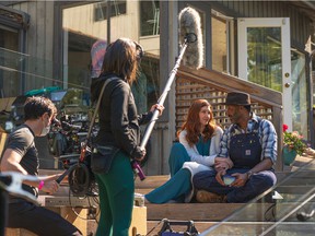 FILE PHOTO: Actors Michelle Harrison and Jesse L. Martin and the rest of the cast and crew of the film Re: Uniting spent just over two weeks shooting the movie on Bowen Island in June 2021.