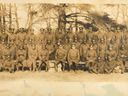 Part of the historic photo of the No. 2 Construction Battalion in the Canadian Expeditionary Force, likely taken in Nova Scotia where the battalion was headquartered, 1916 to 1917.