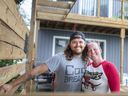 Stephanie and Brian Aspinall are pictured at their waterfront home they are currently renovating, on Monday, August 9, 2021.