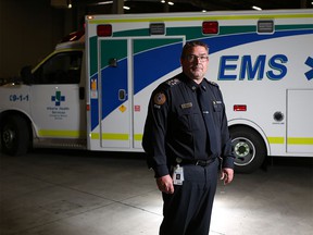 Alberta Health Service's Chief Paramedic Darren Sandbeck was photographed in Calgary on Tuesday May 30, 2017.