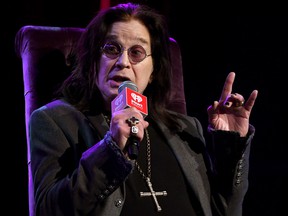 Ozzy Osbourne speaks onstage at iHeartRadio ICONS with Ozzy Osbourne: In Celebration of Ordinary Man at iHeartRadio Theater on February 24, 2020 in Burbank, Calif.