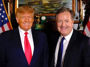 Donald Trump and Piers Morgan.
