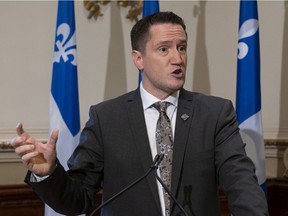 Quebec Environment Minister Benoit Charette.