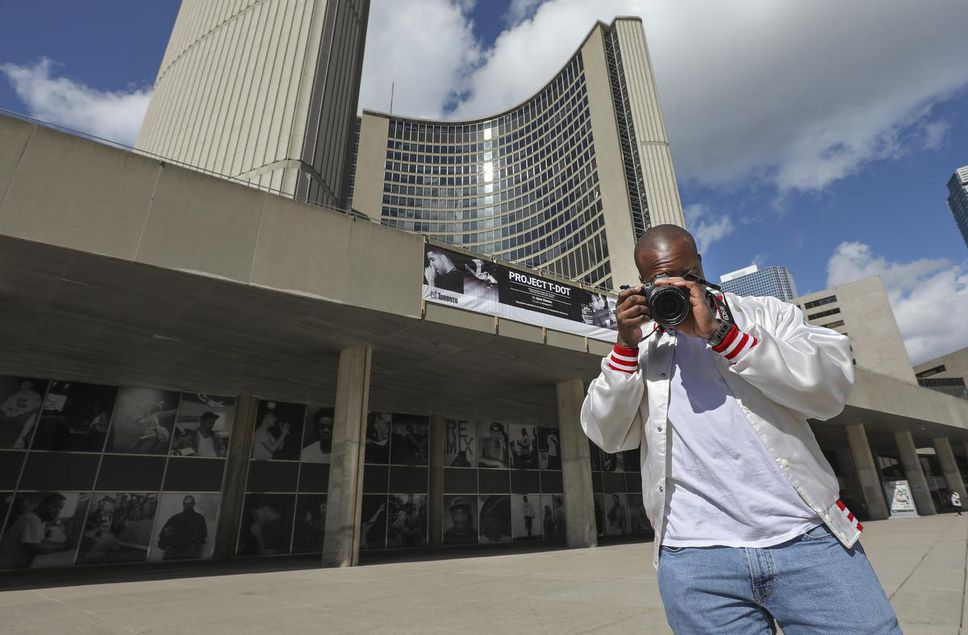 Ajani Charles is a Toronto based photographer with a new installation on display at Nathan Phillips Square.  Project T Dot has been 16 years in the making.