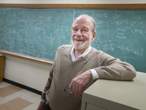 Dr. Gordon Drake, professor of physics at the University of Windsor, is pictured in his office in Essex Hall, on Tuesday, April 12, 2022.
