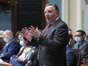 Under attack from both the Liberals and the PQ, Premier François Legault says Bill 96 has found the right balance.