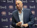 Canadiens GM Kent Hughes on Saturday, April 30, 2022, during the post-mortem press conference following the end of Montreal's season.