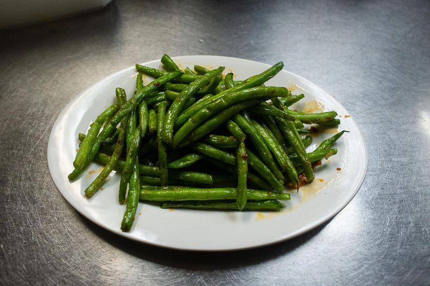 Sautéed Green Beans ready to be served.