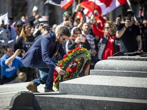 Christopher Deering laid a wreath on the Tomb of the Unknown Soldier, Saturday.