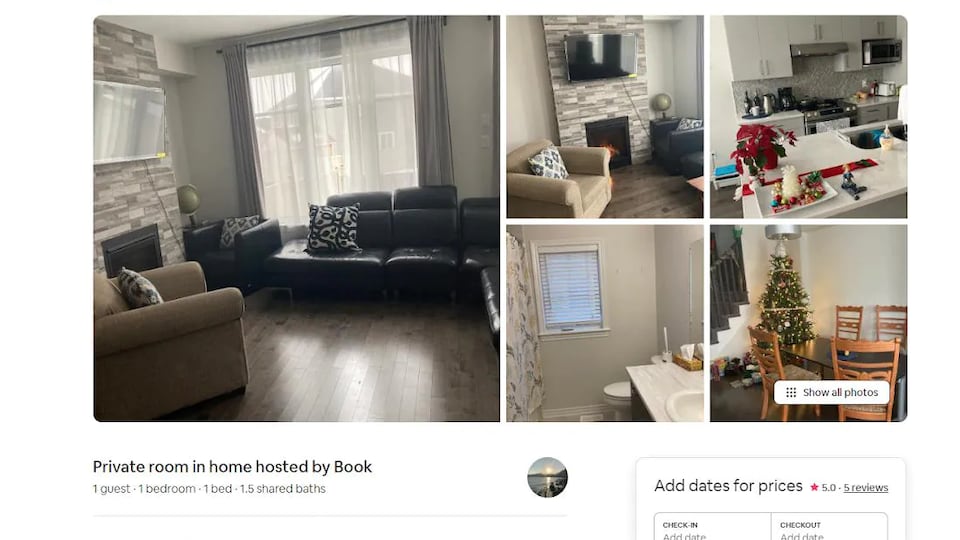 An apartment rental ad on the internet.