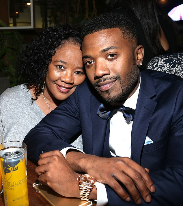 Ray J says that he.  and Kim would probably still be together now if it wasn't for the breakup that occurred when his mom Sonja (pictured with him in 2016) accused the Kardashians of stealing $120,000.