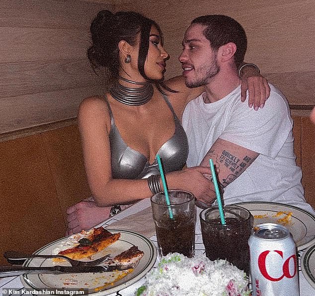 Kim is now in a relationship with comedian Pete Davidson, 28.