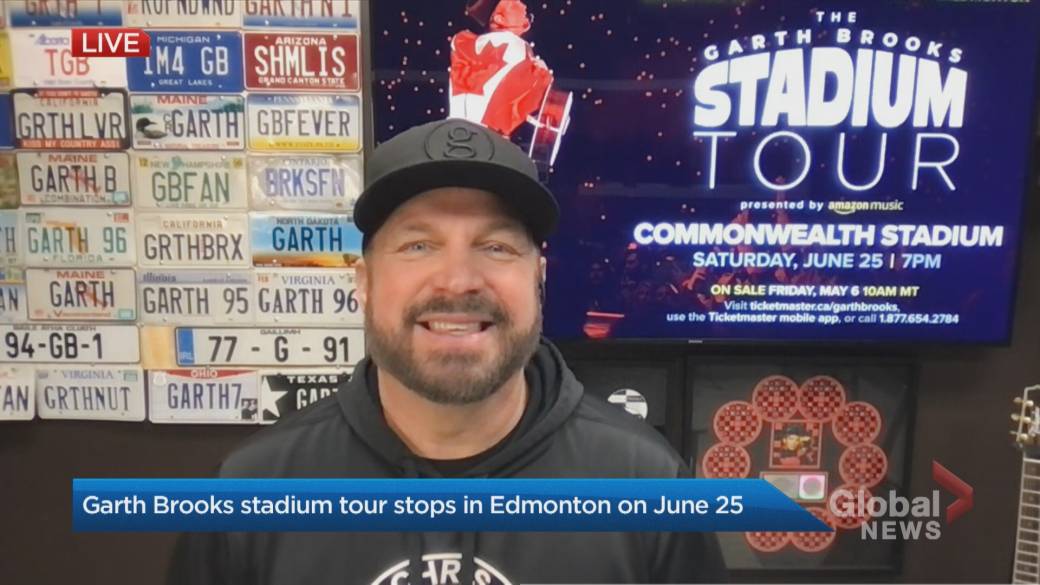 Click to Play Video: 'Country Music Superstar Garth Brooks Joins Global News Morning Calgary'