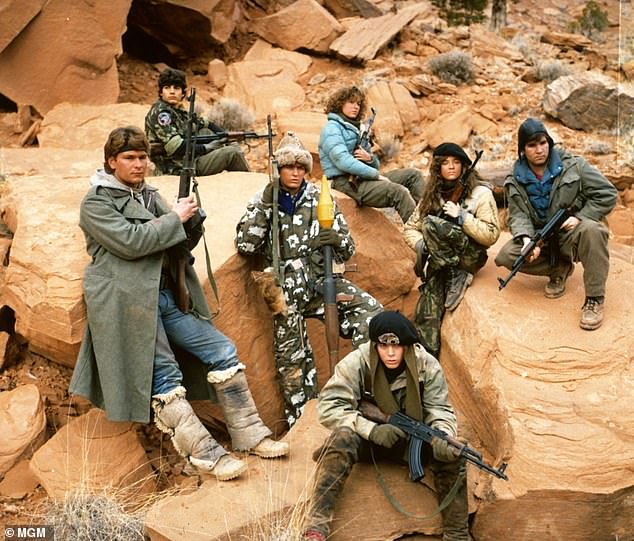 Prankster: 'Patrick was playing pranks on me and everyone.  He was like, man, and he just couldn't take it,"', he said about his behavior on the set of the film;  still from red dawn