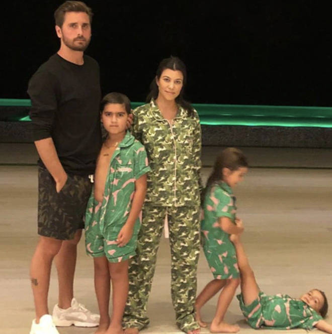 Kourtney Kardashian shares three children with ex Scott Disick
