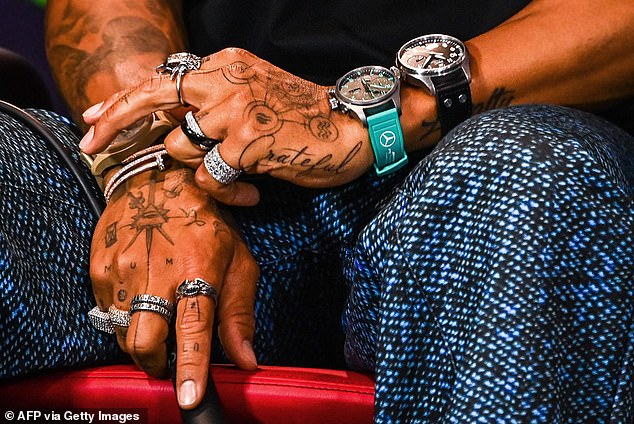 The superstar showed up to a press conference in Miami decked out in watches and necklaces