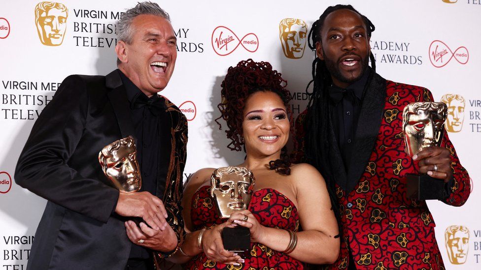 Lee Riley, Marcus Luther and Mica Ven from Gogglebox