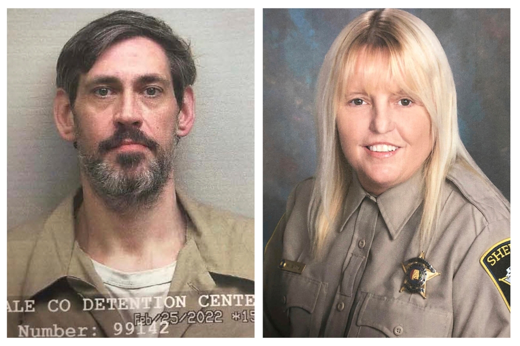 This combination of photos provided by the US Marshals Service and the Lauderdale County Sheriff's Office in April 2022 shows Casey Cole White, left, and Deputy Director of Corrections Vicky White.  On Saturday, April 30, 2022, the Lauderdale County Sheriff's Office said Vicky White disappeared while escorting inmate Casey Cole White, being held on capital murder charges, in Florence, Alabama.  The inmate is also missing. 