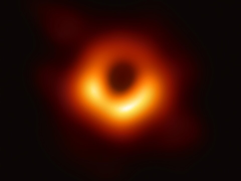 The black hole at the center of the Messier 87 galaxy.