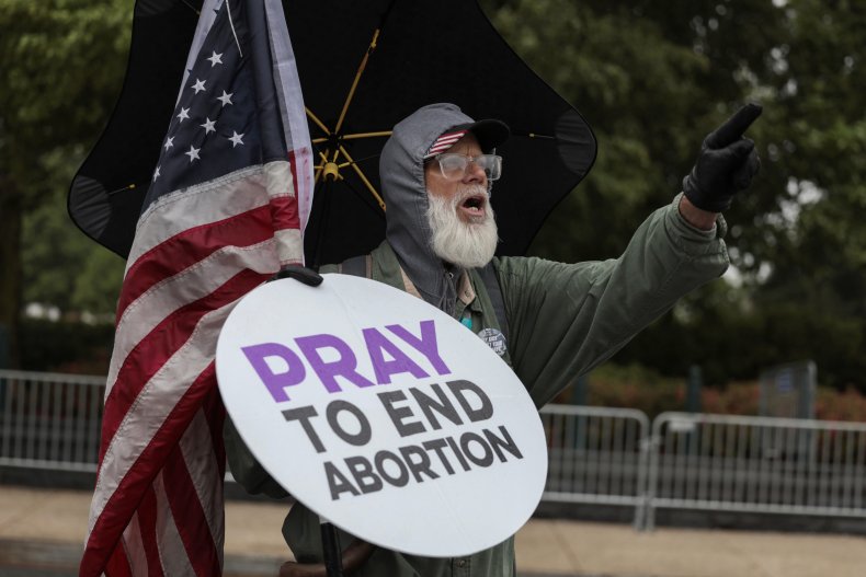 Pro-abortion protester Washington