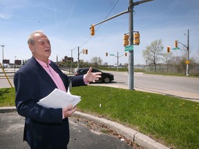 Larry Horwitz, owner of the Water's Edge Event Center at Riverside Drive and Drouillard Road, shown on Tuesday, May 10, 2022 is concerned about the plans for the riverfront property across from his business.