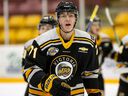 Victoria Grizzlies forward Matthew Wood, at age 17, leads the BCHL in scoring heading into the final weekend of regular season play.