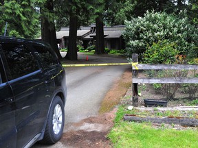 Abbotsford police and IHIT investigate two deaths at a home on Arcadian Way on Tuesday.