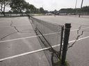 Tennis courts at the Lou Veres Tennis Center in Forest Glade are shown on Wednesday, July 28, 2021. The tennis courts will be refurbished thanks to .8 million in funding from the city for three east-end parks.
