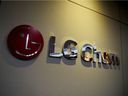 FILE PHOTO: The logo of LG Chem is seen at its office building in Seoul, South Korea, October 16, 2020. REUTERS/Kim Hong-Ji/File Photo