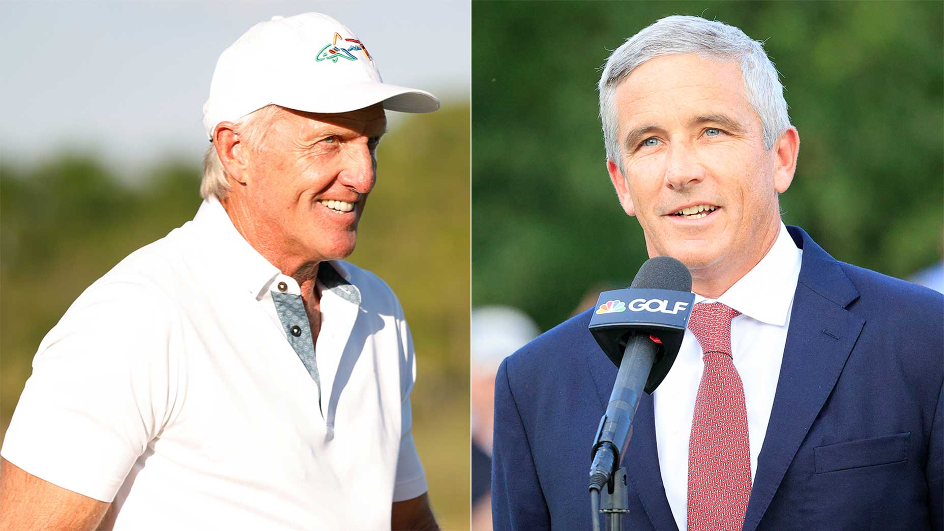 LIV Golf CEO Greg Norman and PGA Tour Commissioner Jay Monahan appear to have their organizations on a collision course.