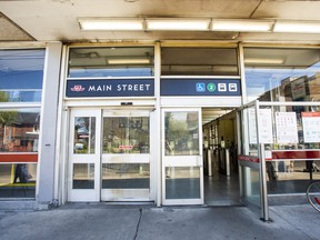 Police are investigating after a stabbing at Main Street TTC station on Friday.  Ernest Doroszuk/Toronto Sun/Postmedia Network