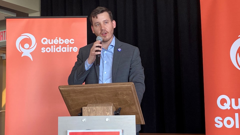 Benjamin Gingras, Quebec solidaire candidate in Abitibi-Est.
