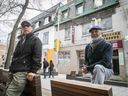 At the Chinese Association of Montreal, which has owned its three-storey stone headquarters since 1920, there's a firm resolve to stay put.  “Our building is not for sale,” says the association's vice-president Bryant Chang, left, with director Bill Wong.