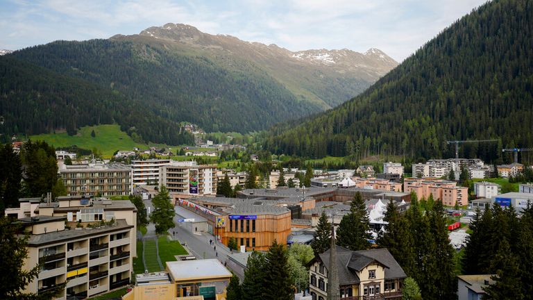The summit returns in the Swiss town after a break due to the pandemic.  Photo: AP
