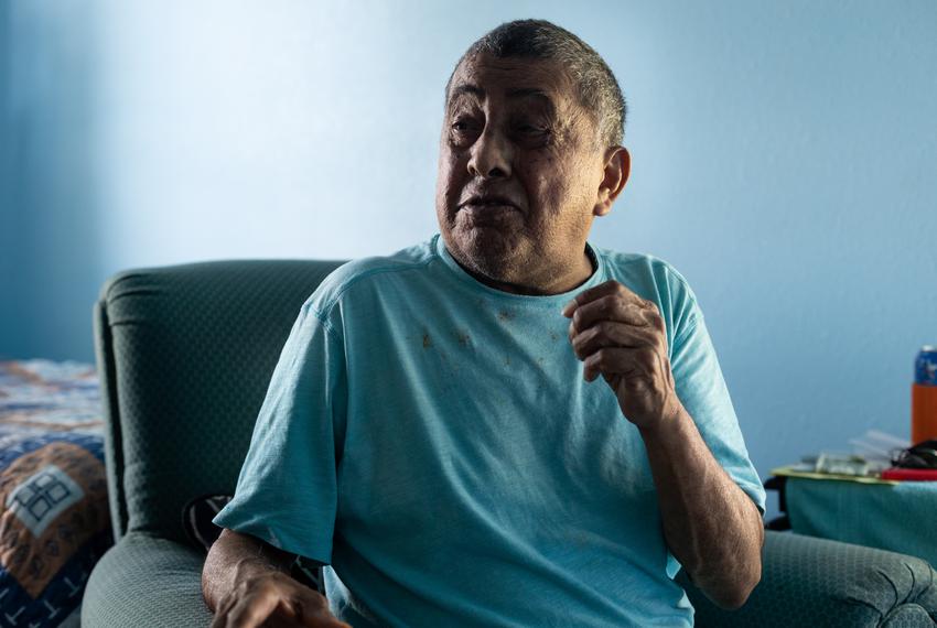 Alejandro Rodriguez in his home in Uvalde, on May 28, 2022.