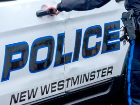 New Westminster police arrested a man days after a near-fatal stabbing on May 29, 2021. The suspect was convicted of aggravated assault Wednesday.